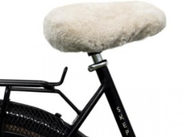 Housse de Selle de Vélo en véritable mouton