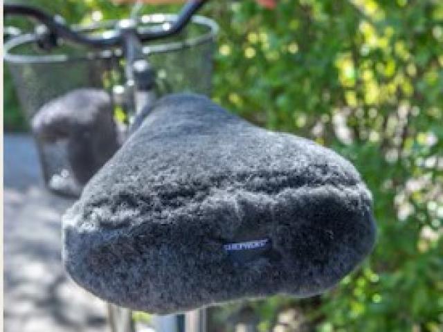 Housse de Selle de Vélo en véritable mouton